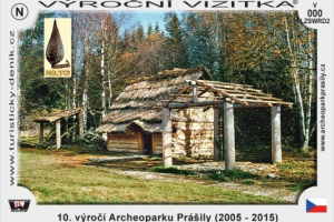 Turistická vizitka Archeopark Prášily výroční 10. let